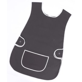 LINEN CLOSET Womens Tabards with Pockets for Men Ladies Cleaning Catering Chef Kitchen Aprons Unisex Hygea Tabard Apron Work Tabards
