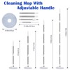 62 in Adjustable Wall Cleaner Mop 180° Rotatable Mops for