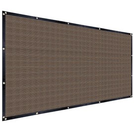 FAIR WIND Shade Cloth 90% Sun Shade Fabric Privacy Screen Shade Cover Patio Canopy with Grommets Shade Net for Garden Outdoor Pergola 6 x 8 FT - Mocha