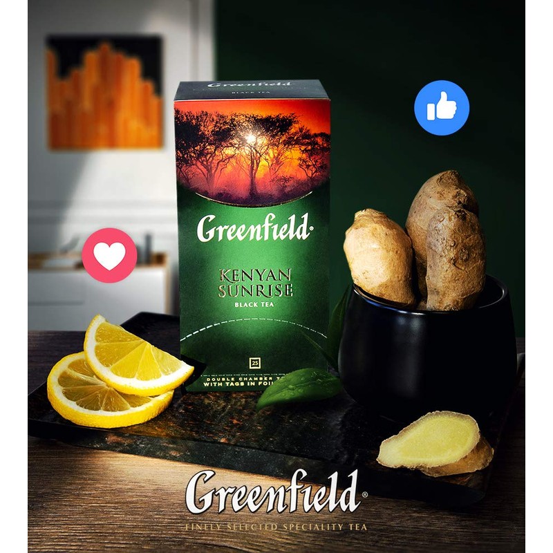 Greenfield Kenyan Sunrise Сlassic Collection Black Tea Finely Selected Speciality
