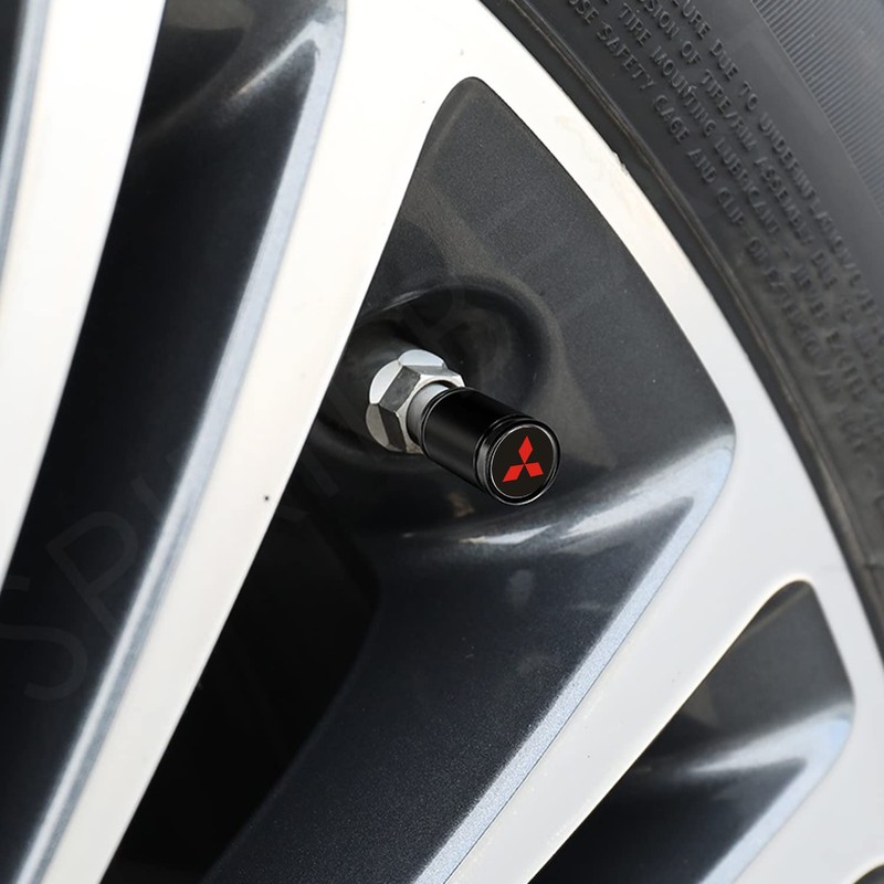 SPIRIT BEAST Air Valve Cap, Suitable for Mitsubishi, Black