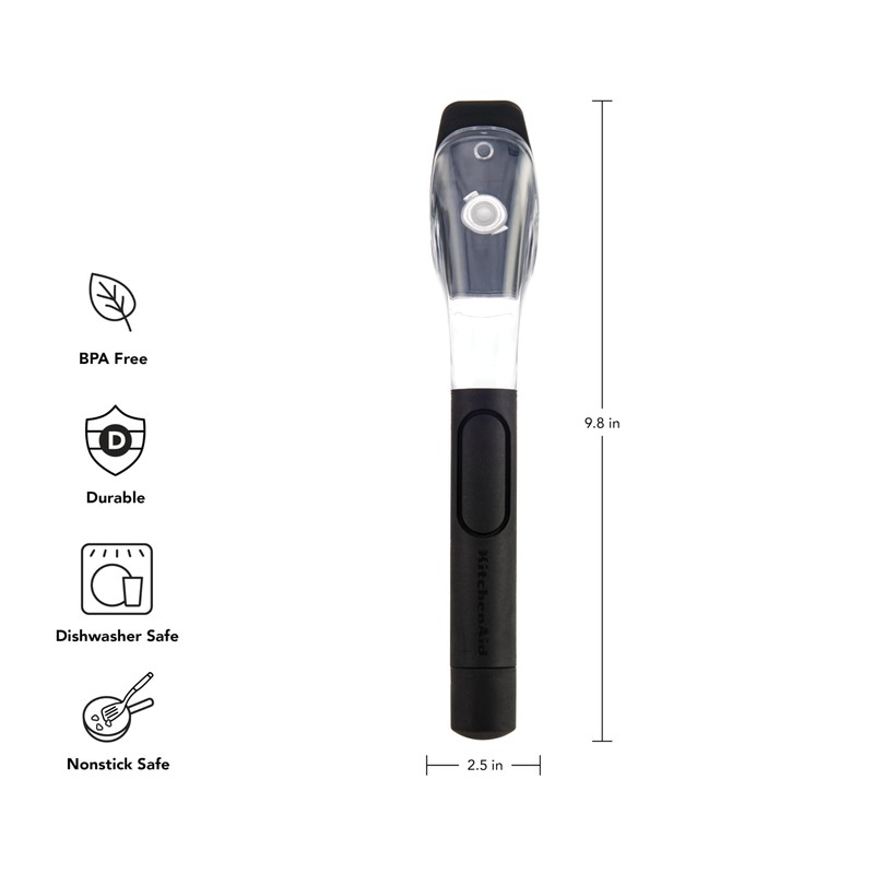 KitchenAid Soap Dispensing Sink Brush with Easy to Fill Handle,