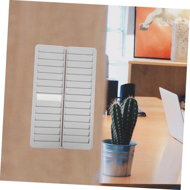 SHINEOFI Rack 28 Pocket Slots Wall Mounted Holder Employee Attendance