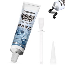 Conductive Glue, Electrically Conductive Adhesives Circuit Board Glue Strong Adhesion, Conductive After Curing Stable Performance for Connecting Shielding Repairing Contacts, 100 ml Black