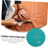 DOITOOL 1Pc Self Healing Fabric Rotating Cutting Mat Lightweight Round