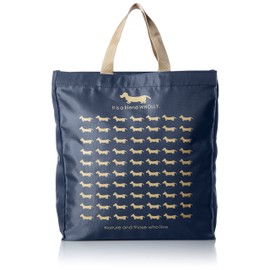 WHOLLY 3L13-01 Shopping Bag, Square, A4 Compatible, navy