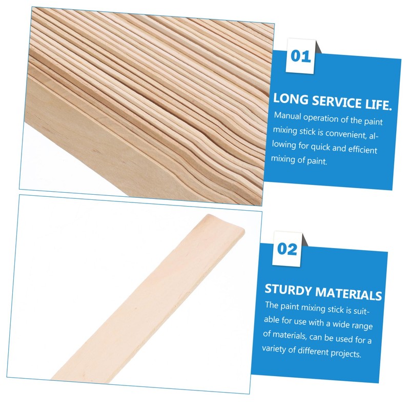 Operitacx Lightweight Paint Mixing Sticks 30pcs Paint for Efficient Paint