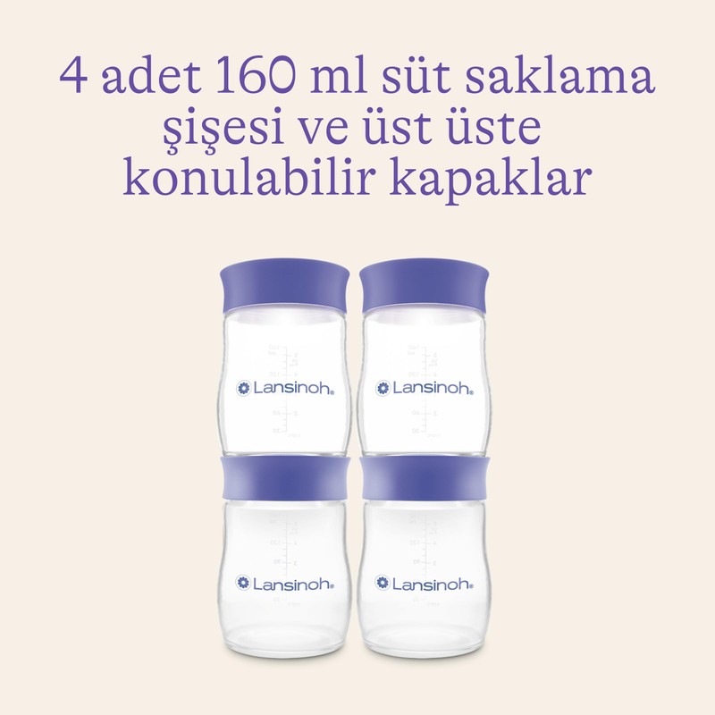 Lansinoh Breastmilk Storage Bottles (Pack of 4)