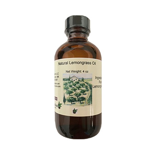 OliveNation Natural Lemongrass Oil, Food Grade Essential Lemongrass Oil for Candy, Chocolates, Baking, Non-GMO, Gluten Free, Kosher, Vegan - 2 ounces