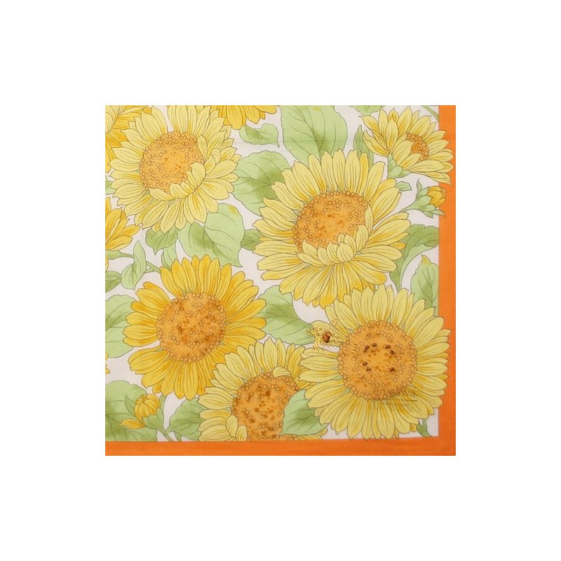 GIFT for Japanese Handkerchief 向日葵, Orange Case with Kyoto Prophecy