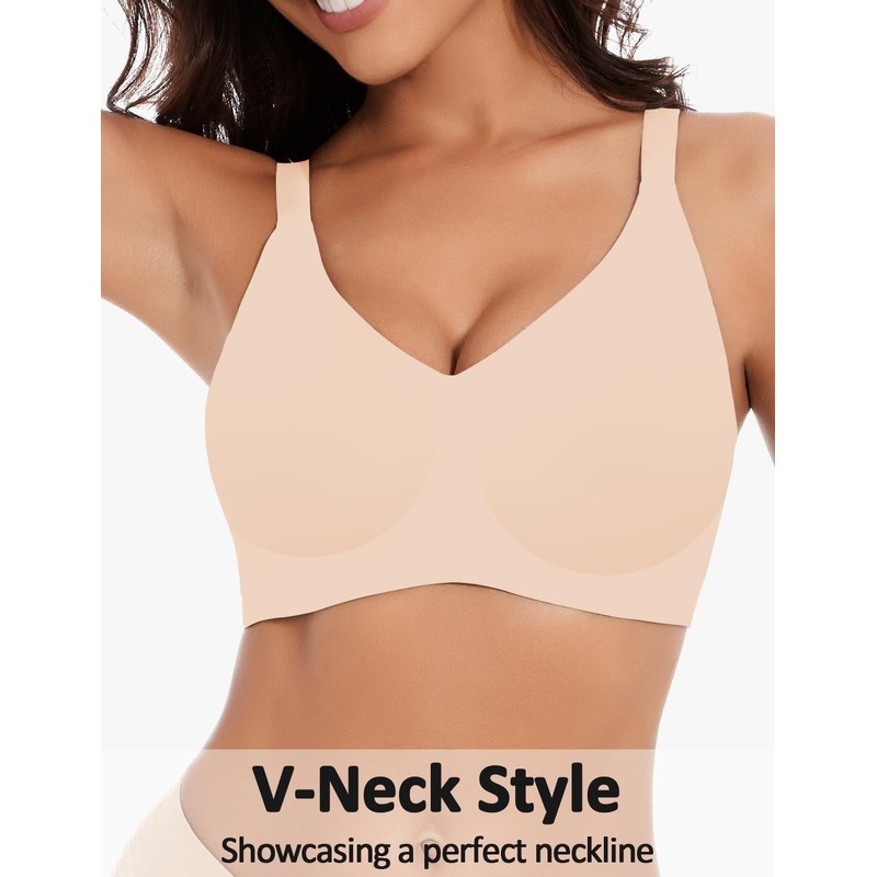 Wireless Seamless Comfort Bra Supportive Push Up Bra No Underwire