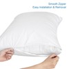 4 Pack Pillow Protectors with Zipper Standard Size Breathable &