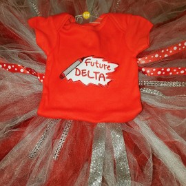 Custom Delta sigma theta tutu set