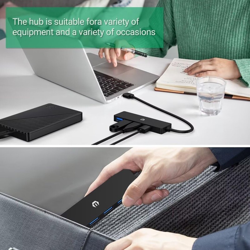 OOTDAY USB C Multiport, 4-in-1 USB C Hub LAN with