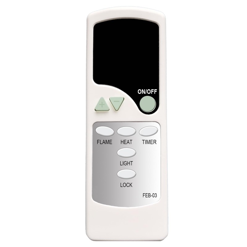 GENGQIANSI Replacement for Febo Flame Electric Fireplace Heater Remote Control
