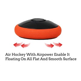 Disco de hockey de aire recargable para hockey sobre aire, disco de hockey recargable para cualquier superficie plana, disco de hockey sobre aire con cable de carga y disco de hockey de aire, 2 piezas