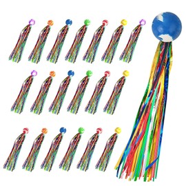 MUYAPAY Pack of 20 Bouncy Balls for Children, Bouncy Balls Springball Rubber Ball, 25 mm Colourful Rubber Ball Toy Springball Bouncy Balls, Springball with Tassel, Bouncy Balls Children's Birthday