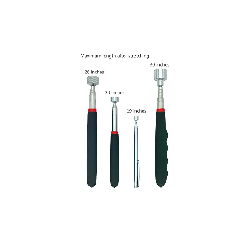 Magnetic Pickup Tool, 20lb/ 10lb/ 5 lb/ 1.5 lb Telescoping