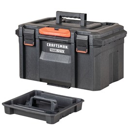 CRAFTSMAN TRADESTACK Tool Box, Waterproof Indoor/Outdoor, Stackable Tool Storage, Lockable, 21 Inch (CMST21430)