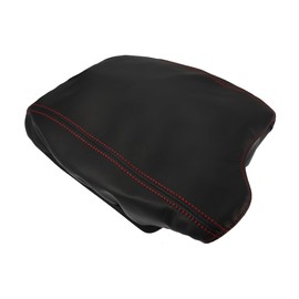 Unifizz Black PU Leather Car Center Console Cover Armrest Protector Cover Pad Replacement for Honda 9th Accord 2013 2014 2015 2016 2017 Red Stitches Arm Rest Cover