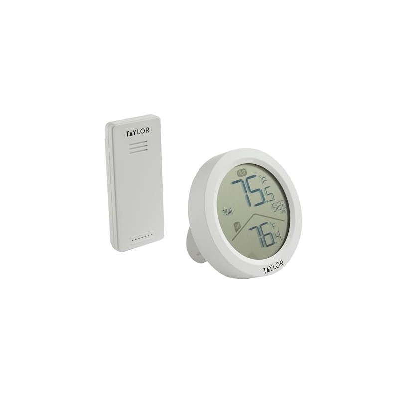 Taylor Taylor Digital Wireless Round Indoor Comfort Level Thermometer and