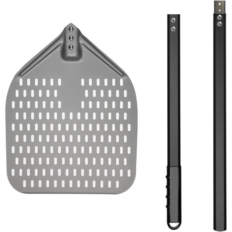 G.a HOMEFAVOR 12"x 15" Perforated Pizza Peel 47 Inch overall,