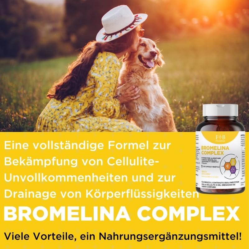 Bromeline Complex - Natural Diuretic Against Cellulite & Water Retention