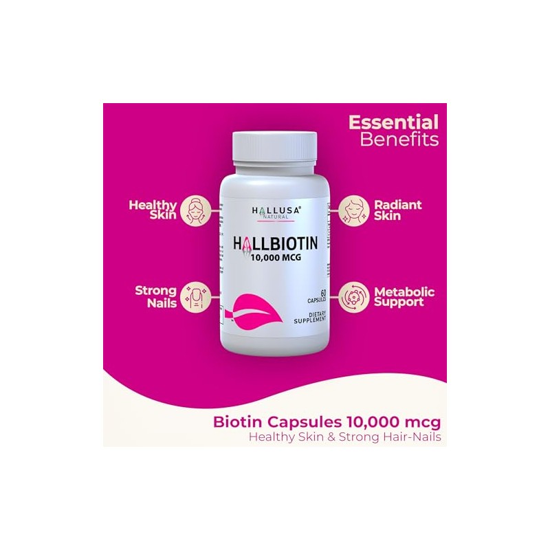 N/A- “Suplemento de biotina Pastillas para la caída del Cabello