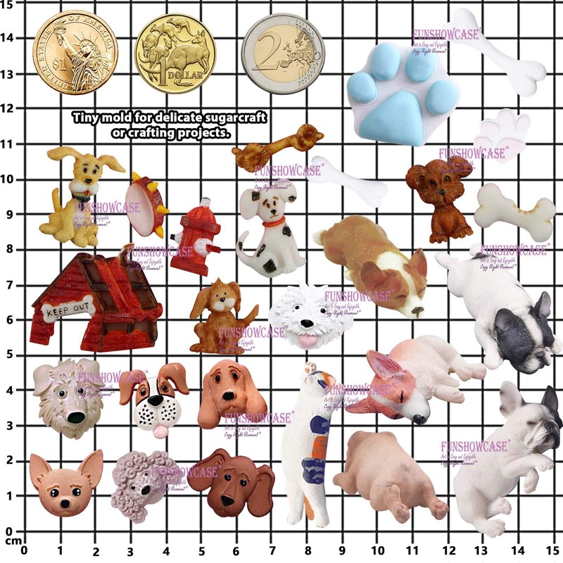 Funshowcase Puppy Dogs Fondant Mould 4-Count