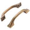KOOFIZO 10 Pack 3 Inch Antique Brass Kitchen Cabinet Pulls