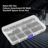 250PCS Nylon M3 Female Standoff Spacer Screw Assortment Kit Hex