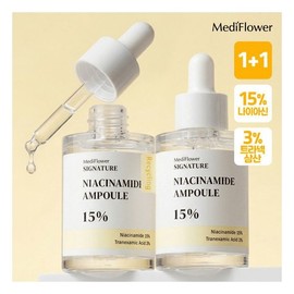 1 + 1 Mediflower Niacinamide 15% Ampoule 30mlx2 / 1 + 1 메디플라워 나이아신아마이드 15% 앰플 30mlx2