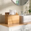 YANGQIHOME Acacia Hand Towel Box Cover Compatible with Kleenex Disposable
