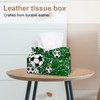2 Pack Tissue Box Cover Holder, Green and Orange Winter