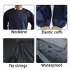 Jaspfct Waterproof Apron Long Sleeves,Waterproof Smock for Cleaning works,Butcher M08DB