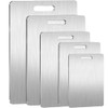 5 Tablas para Picar de Acero Inoxidable 304, Antideslizante Doble,