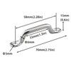 DGHAOP Footman Loop 2pcs 70mm 316 Stainless Steel Bimini Top