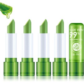Set De 4 Labiales De Aloe Vera Que Cambian De Color, Brillo Labial Con Cambio De Temperatura, Bálsamo Labial Hidratante Con Color Resistente Al Agua, Labial Hidratante Nutritivo De Larga