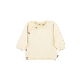 Sterntaler Baby Girl Cardigan Baby GOTS Knitted Jacket - Cardigan Baby - Cardigan with Star and Button Placket - Natural, natural