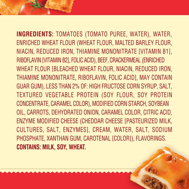 Chef Boyardee Beef Ravioli, Microwave Pasta, Canned Food, 15 oz.