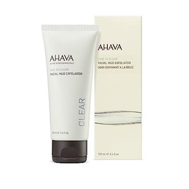AHAVA Time to Clear Facial Mud Exfoliator, 3.4 Fl Oz