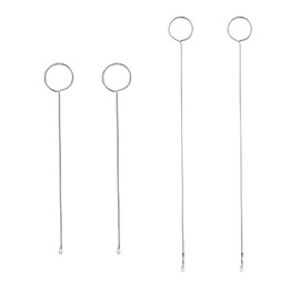 TAODAN 4PCS 2 Sizes Sewing Loop Turner Hook Long Loop Turner Tool for Fabric Tube Straps Belts Strips DIY Knitting Accessories