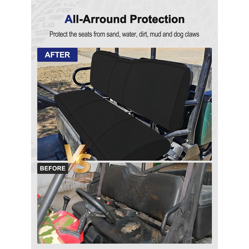 ZIDIYORUO Ranger Seat Covers, Full Wrap UTV Seat Protection Set