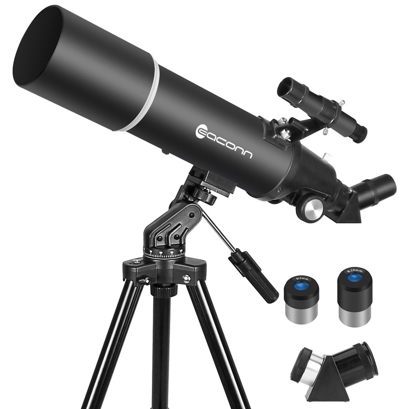 Telescopes for Adults Astronomy, 80mm Aperture 600mm Refractor Telescope for