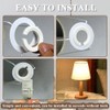 DAZISEN E27 to E14 Lamp Shade Ring Converter - 6