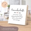 ARTFAVES® Holzbild mit Spruch - Freundschaft - Sich Immer Wieder