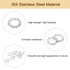 sourcing map 60Pcs External Tooth Washers, M6 304 Stainless Steel