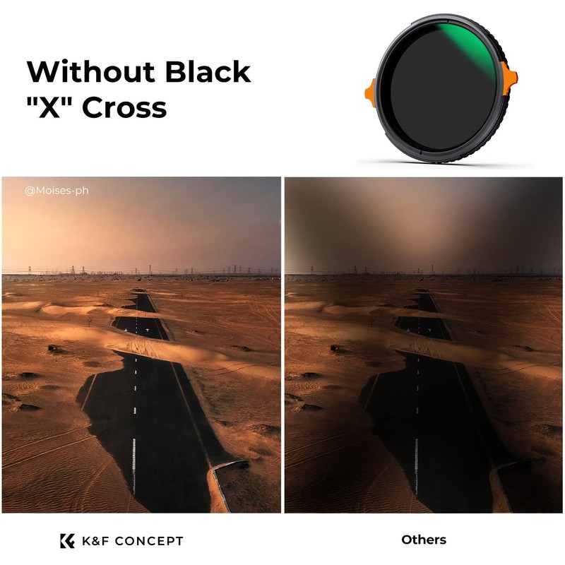 K&F Concept 52mm Variable ND4-64 CPL Filter, ND Polarizing CPL