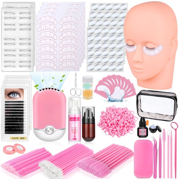 Sublaga 404 Pcs Professional Lash Extension Supplies Kit with Lash