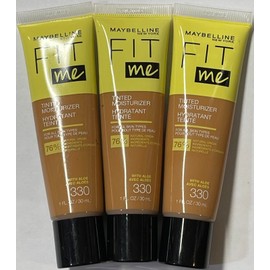 Maybelline Fit Me Tinted Moisturizer, 330, 3 Pack